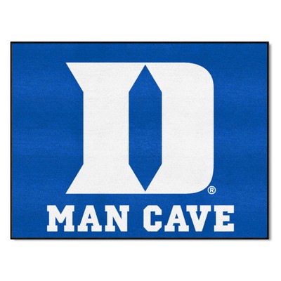 Fan Mats  LLC Duke Blue Devils Man Cave All-Star Rug - 34 in. x 42.5 in., D Logo Blue