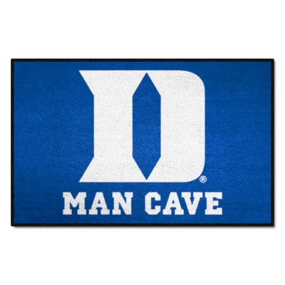 Fan Mats  LLC Duke Blue Devils Man Cave Starter Mat Accent Rug - 19in. x 30in., D Logo Blue