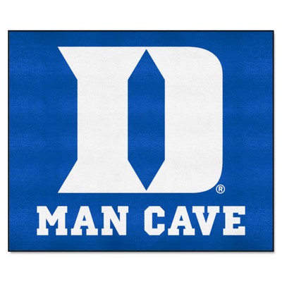 Fan Mats  LLC Duke Blue Devils Man Cave Tailgater Rug - 5ft. x 6ft., D Logo Blue