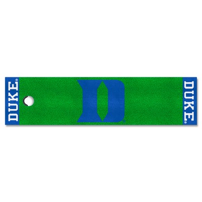 Fan Mats  LLC Duke Blue Devils Putting Green Mat - 1.5ft. x 6ft., D Logo Green