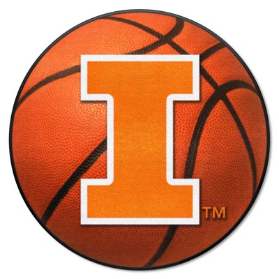 Fan Mats  LLC Illinois Illini Basketball Mat Orange
