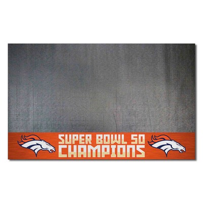 Fan Mats  LLC Denver Broncos Grill Mat Orange