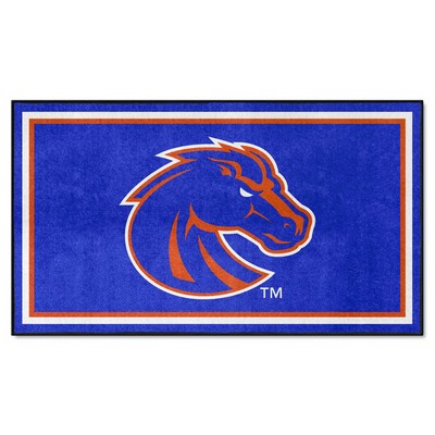 Fan Mats  LLC Boise State Broncos 3ft. x 5ft. Plush Area Rug Blue