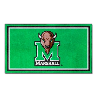 Fan Mats  LLC Marshall Thundering Herd 3x5 Rug Green