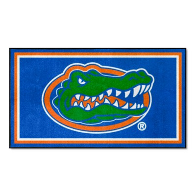 Fan Mats  LLC Florida Gators 3ft. x 5ft. Plush Area Rug Blue