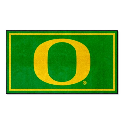 Fan Mats  LLC Oregon Ducks 3x5 Rug Green