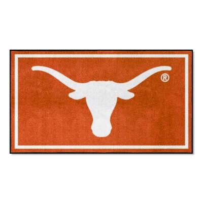 Fan Mats  LLC Texas Longhorns 3ft. x 5ft. Plush Area Rug Orange