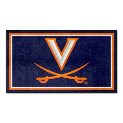 Fan Mats  LLC Virginia Cavaliers 3x5 Rug Blue