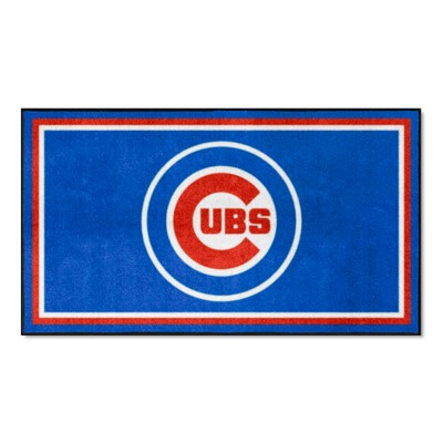 Fan Mats  LLC Chicago Cubs 3x5 Rug Blue