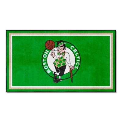 Fan Mats  LLC Boston Celtics 3ft. x 5ft. Plush Area Rug Green