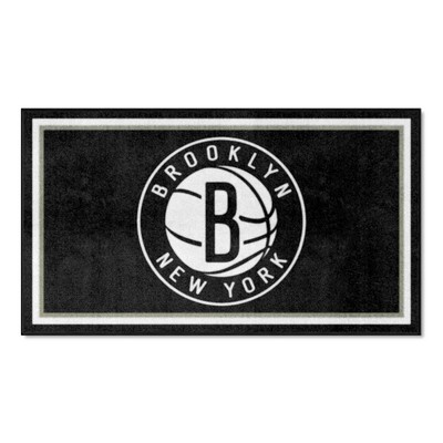 Fan Mats  LLC Brooklyn Nets 3x5 Rug Black
