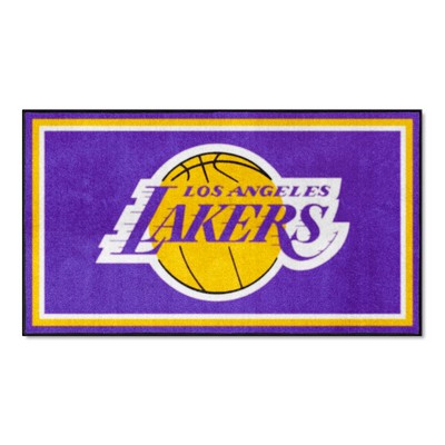 Fan Mats  LLC Los Angeles Lakers 3ft. x 5ft. Plush Area Rug Purple