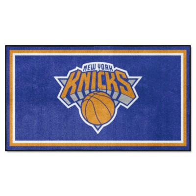 Fan Mats  LLC New York Knicks 3ft. x 5ft. Plush Area Rug Blue