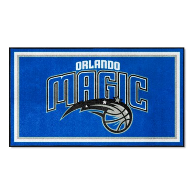 Fan Mats  LLC Orlando Magic 3ft. x 5ft. Plush Area Rug Blue