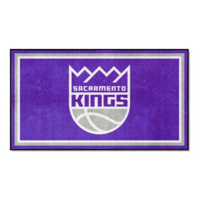 Fan Mats  LLC Sacramento Kings 3ft. x 5ft. Plush Area Rug Purple