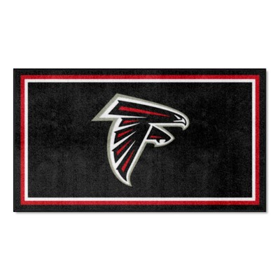 Fan Mats  LLC Atlanta Falcons 3x5 Rug Black