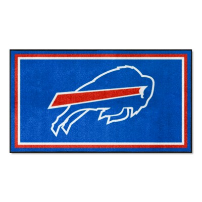 Fan Mats  LLC Buffalo Bills 3ft. x 5ft. Plush Area Rug Blue