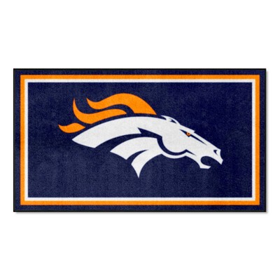 Fan Mats  LLC Denver Broncos 3x5 Rug Navy