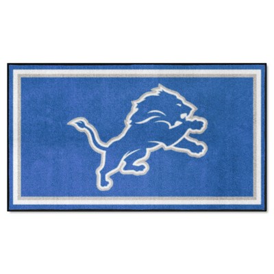 Fan Mats  LLC Detroit Lions 3x5 Rug Blue