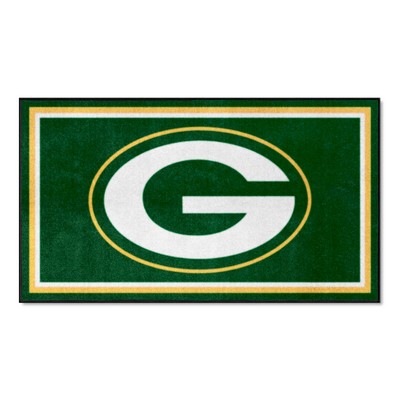 Fan Mats  LLC Green Bay Packers 3x5 Rug Green