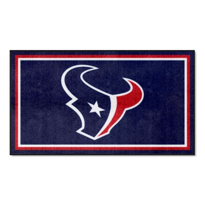Fan Mats  LLC Houston Texans 3ft. x 5ft. Plush Area Rug Navy
