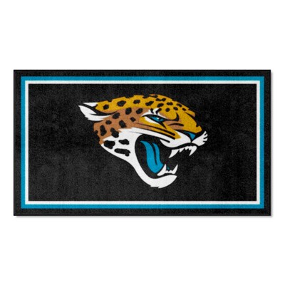 Fan Mats  LLC Jacksonville Jaguars 3x5 Rug Black