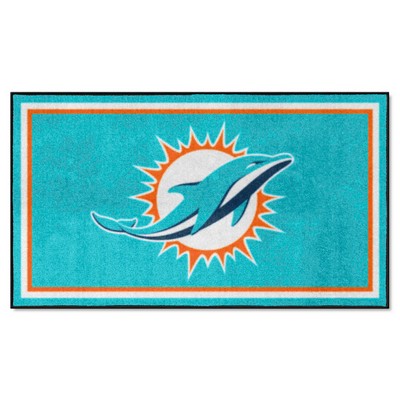 Fan Mats  LLC Miami Dolphins 3x5 Rug Teal