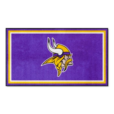 Fan Mats  LLC Minnesota Vikings 3ft. x 5ft. Plush Area Rug Purple