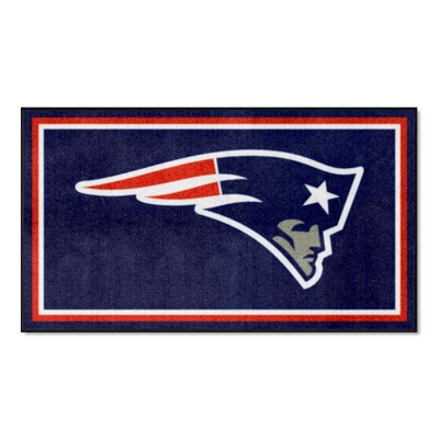 Fan Mats  LLC New England Patriots 3ft. x 5ft. Plush Area Rug Navy