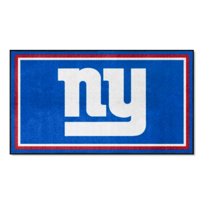 Fan Mats  LLC New York Giants 3ft. x 5ft. Plush Area Rug Dark Blue
