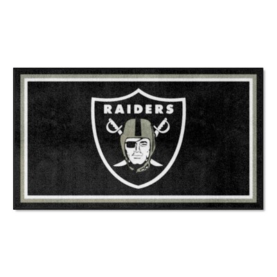 Fan Mats  LLC Las Vegas Raiders 3x5 Rug Black