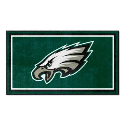 Fan Mats  LLC Philadelphia Eagles 3ft. x 5ft. Plush Area Rug Green