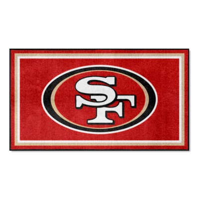 Fan Mats  LLC San Francisco 49ers 3ft. x 5ft. Plush Area Rug Maroon