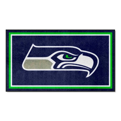 Fan Mats  LLC Seattle Seahawks 3x5 Rug Navy