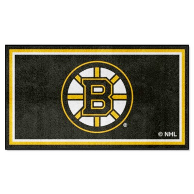 Fan Mats  LLC Boston Bruins 3x5 Rug Black