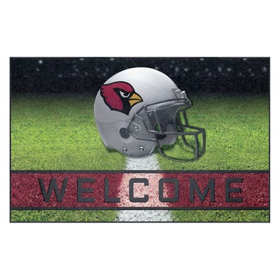 Fan Mats  LLC Arizona Cardinals Rubber Door Mat - 18in. x 30in. Red