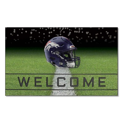 Fan Mats  LLC Denver Broncos Crumb Rubber Door Mat Navy
