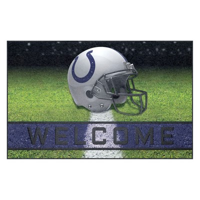 Fan Mats  LLC Indianapolis Colts Rubber Door Mat - 18in. x 30in. Blue