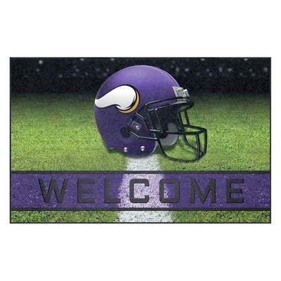 Fan Mats  LLC Minnesota Vikings Rubber Door Mat - 18in. x 30in. Purple