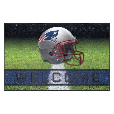 Fan Mats  LLC New England Patriots Rubber Door Mat - 18in. x 30in. Navy