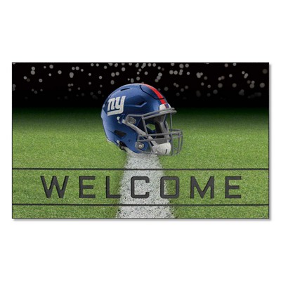 Fan Mats  LLC New York Giants Crumb Rubber Door Mat Dark Blue