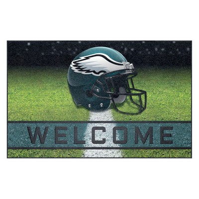 Fan Mats  LLC Philadelphia Eagles Rubber Door Mat - 18in. x 30in. Green