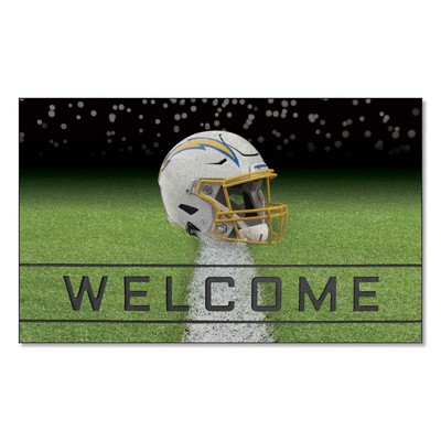 Fan Mats  LLC Los Angeles Chargers Rubber Door Mat - 18in. x 30in. Navy