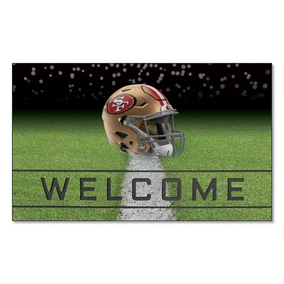 Fan Mats  LLC San Francisco 49ers Rubber Door Mat - 18in. x 30in. Red