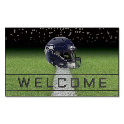 Fan Mats  LLC Seattle Seahawks Crumb Rubber Door Mat Blue