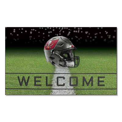 Fan Mats  LLC Tampa Bay Buccaneers Rubber Door Mat - 18in. x 30in. Gray