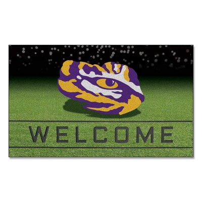 Fan Mats  LLC LSU Tigers Crumb Rubber Door Mat Purple