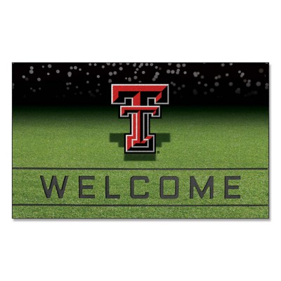 Fan Mats  LLC Texas Tech Red Raiders Rubber Door Mat - 18in. x 30in. Red