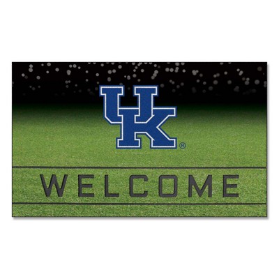 Fan Mats  LLC Kentucky Wildcats Crumb Rubber Door Mat Blue
