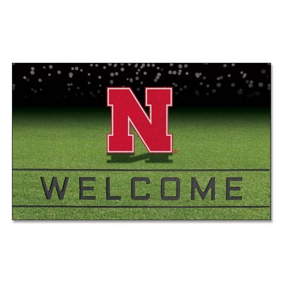 Fan Mats  LLC Nebraska Cornhuskers Crumb Rubber Door Mat Red